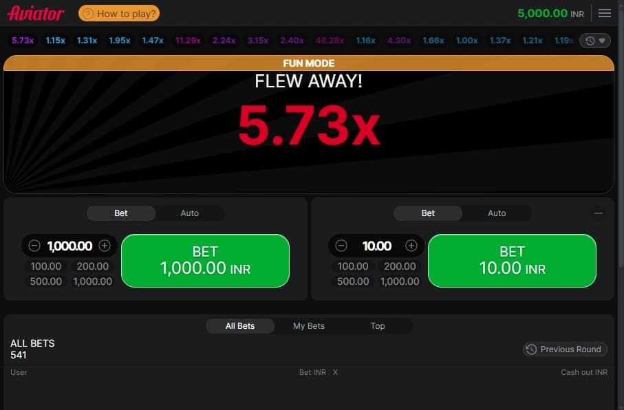 Aviator Demo Game